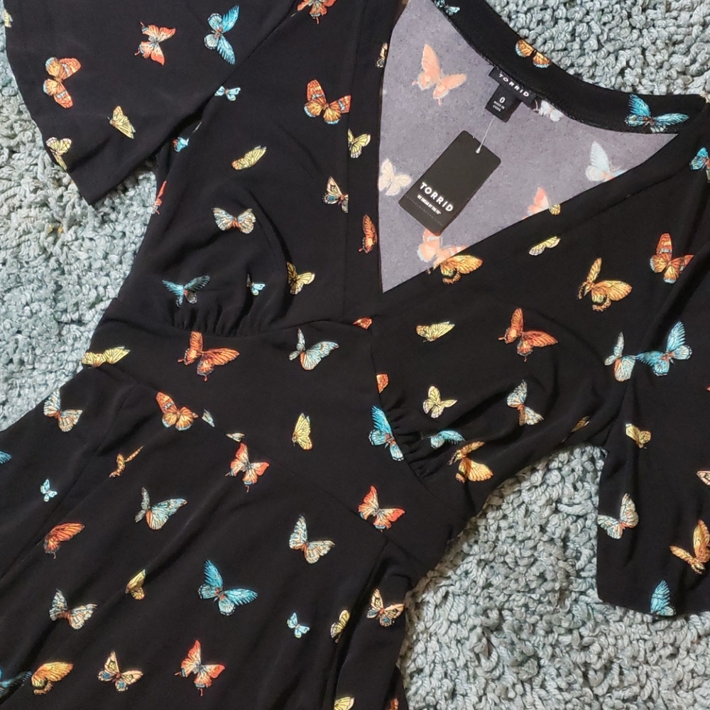 NWT TORRID BUTTERFLY DRESS